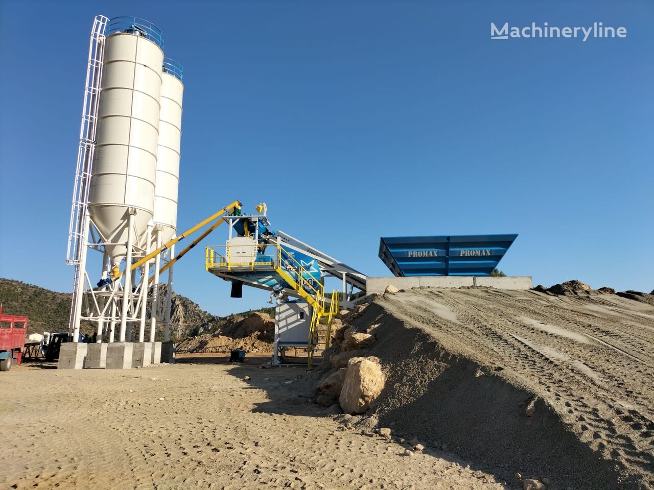 new Promax Mobile Concrete Batching Plant M60-SNG (60m³/ hour) concrete plant