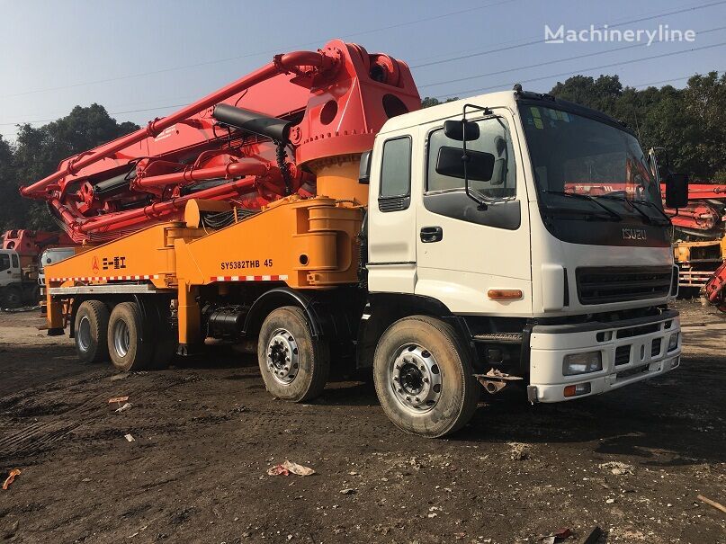 Sany  on chassis Isuzu concrete pump