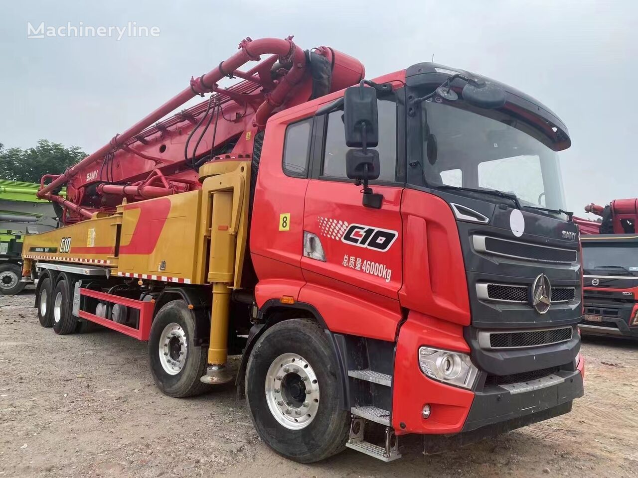 Sany 56m on chassis Mercedes-Benz concrete pump