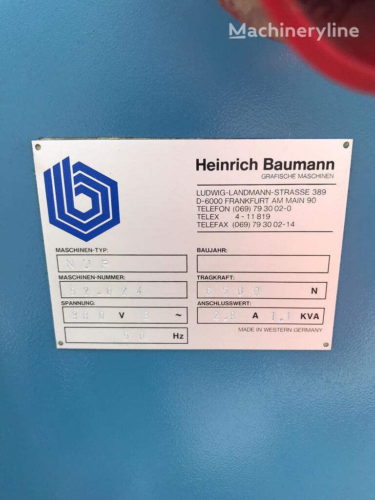 Baumann NUP 650 mast climbing platform