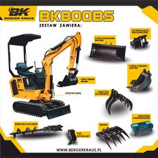 new Berger Kraus Mini Excavator BK800BS torsion arm with FULL equipment
