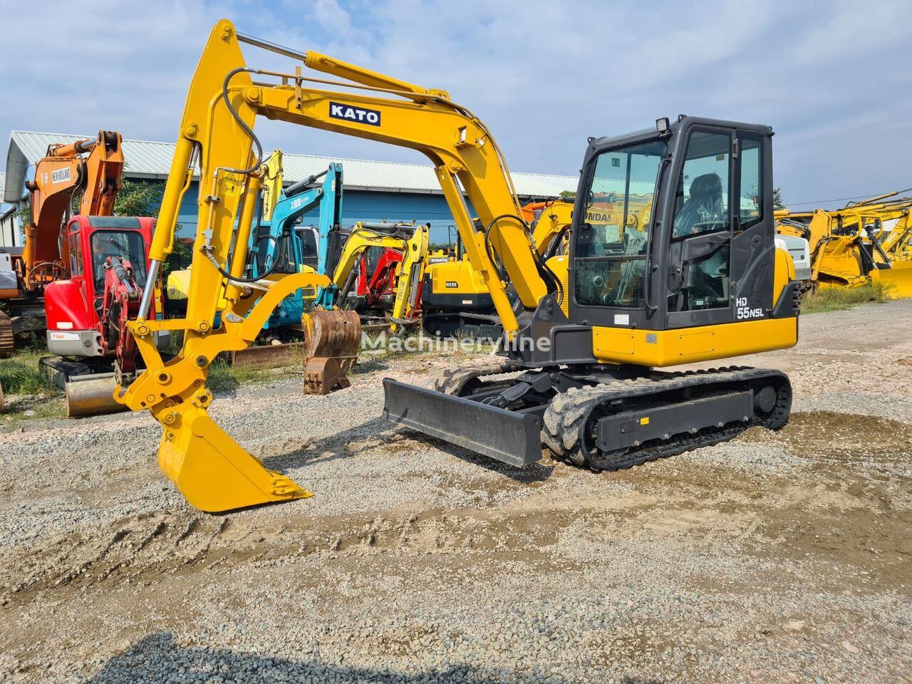 new Kato 55NSL-N mini excavator