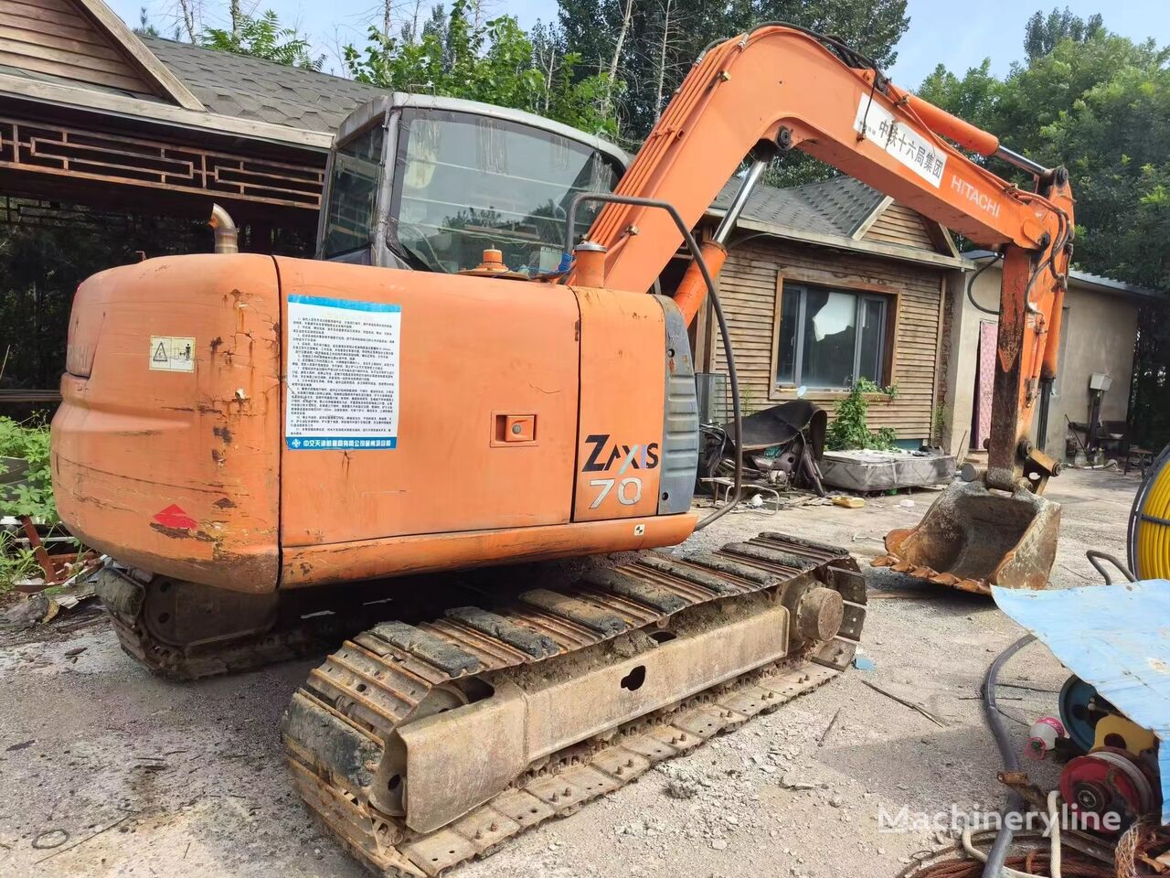 Hitachi ZX70 tracked excavator