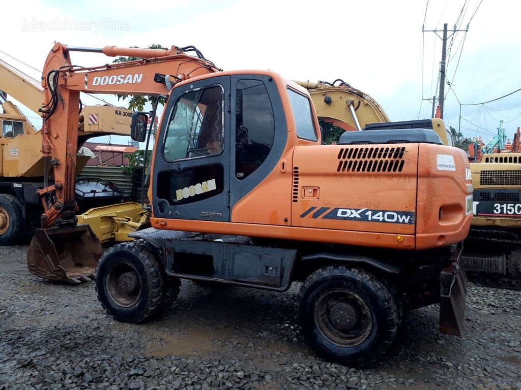 Doosan DX140W wheel excavator