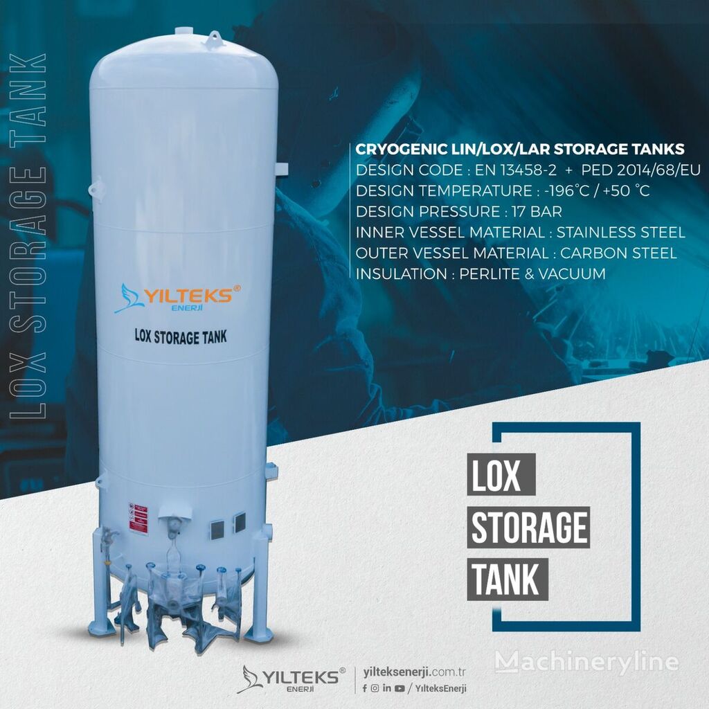 new Yılteks Cryogenic Tanks - LIN,LOX,LAR,LCO2  gas equipment
