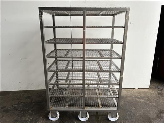 NNP Stainless mesh rack serving cart